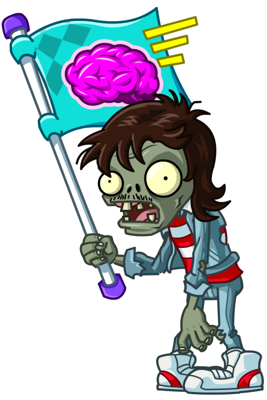 Неоновый зомби с флагом (Neon Flag Zombie) | PvZ 2