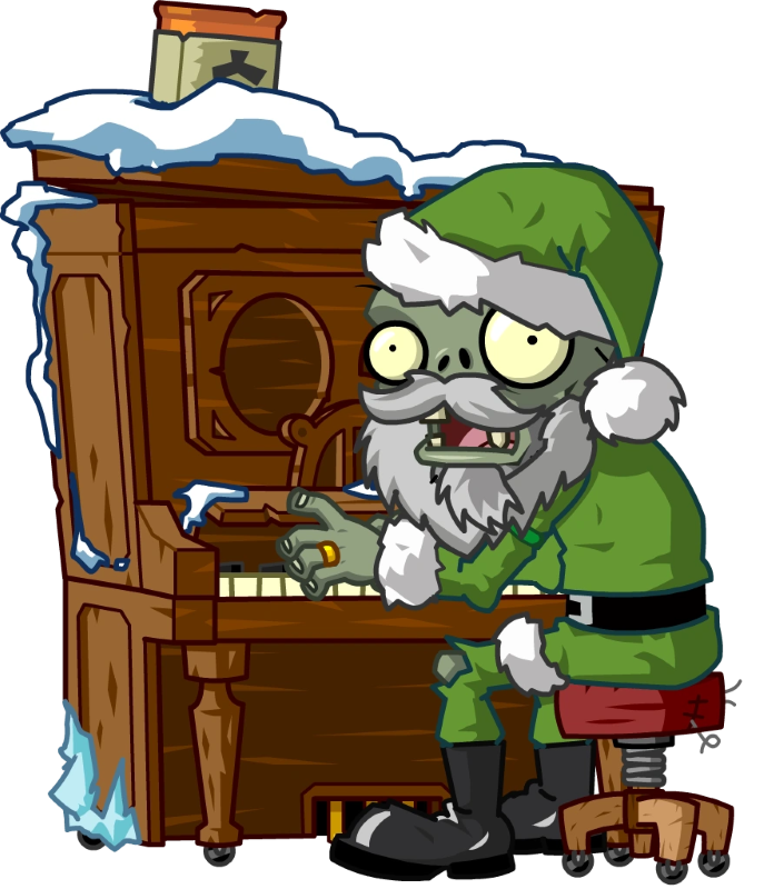 Рождественский зомби-пианист (Christmas zombie pianist) | PvZ 2