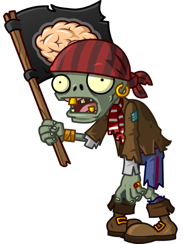 Зомби-пират с флагом (Flag Pirate Zombie) | PvZ 2