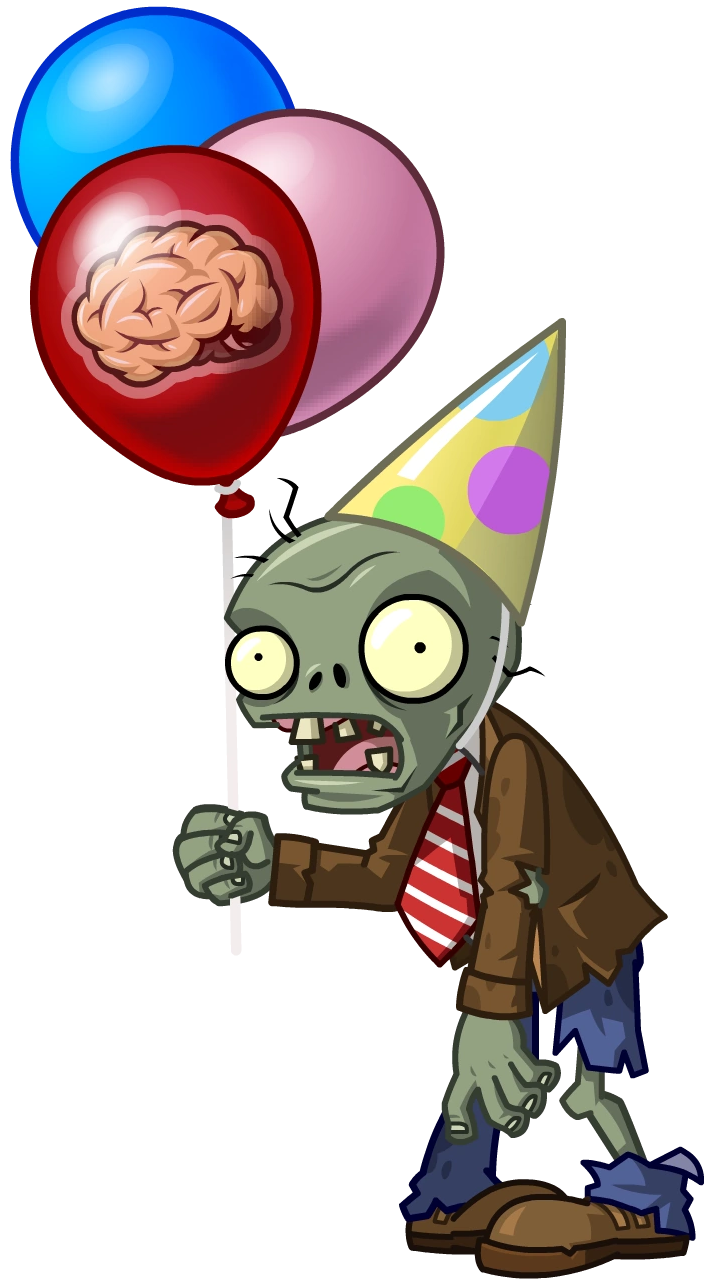 Праздничный зомби с шариками (Festive zombie with balloons) | PvZ 2