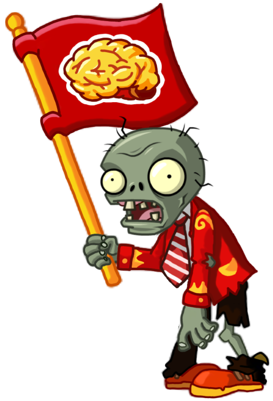Лунный зомби с флагом (Lunar zombie with a flag) | PvZ 2