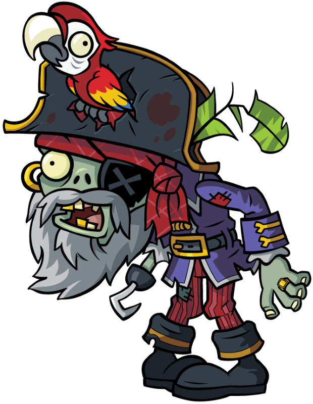 Зомби - капитан пиратов (Pirate Captain Zombie) | PvZ 2