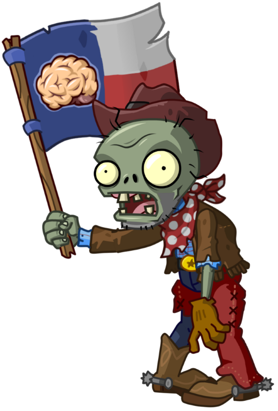 Зомби-ковбой с флагом (Flag Cowboy Zombie) | PvZ 2