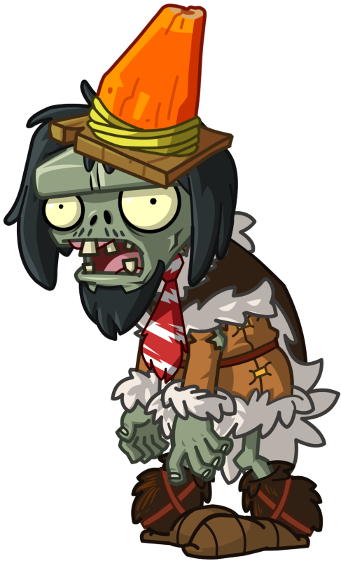 Пещерный зомби с конусом (Cave Conehead Zombie) | PvZ 2