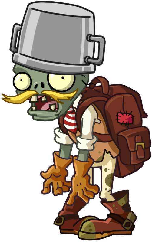 Зомби-авантюрист с ведром (Buckethead Adventurer Zombie) | PvZ 2