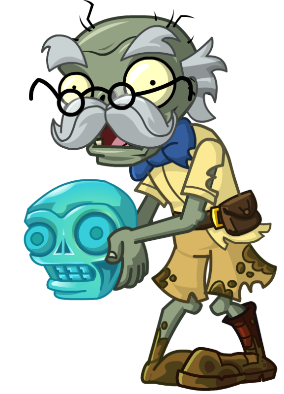 Зомби с бирюзовым черепом (Turquoise Skull Zombie) | PvZ 2
